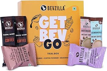 Bevzilla Instant Coffee & Milkshake Trial Pack With 2 Dark Wish